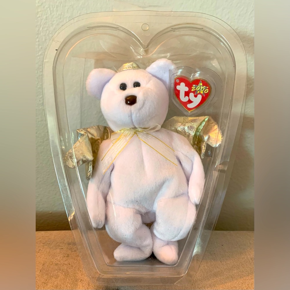 Angel Beanie Baby in the Original Package with Tags attached.